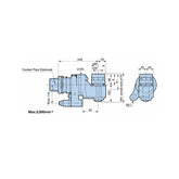 HMC32 Type Standard type High rigidity S type  Angle Head AG90 Series - Big-tools Industrial Supply Tools for Metal Cutting